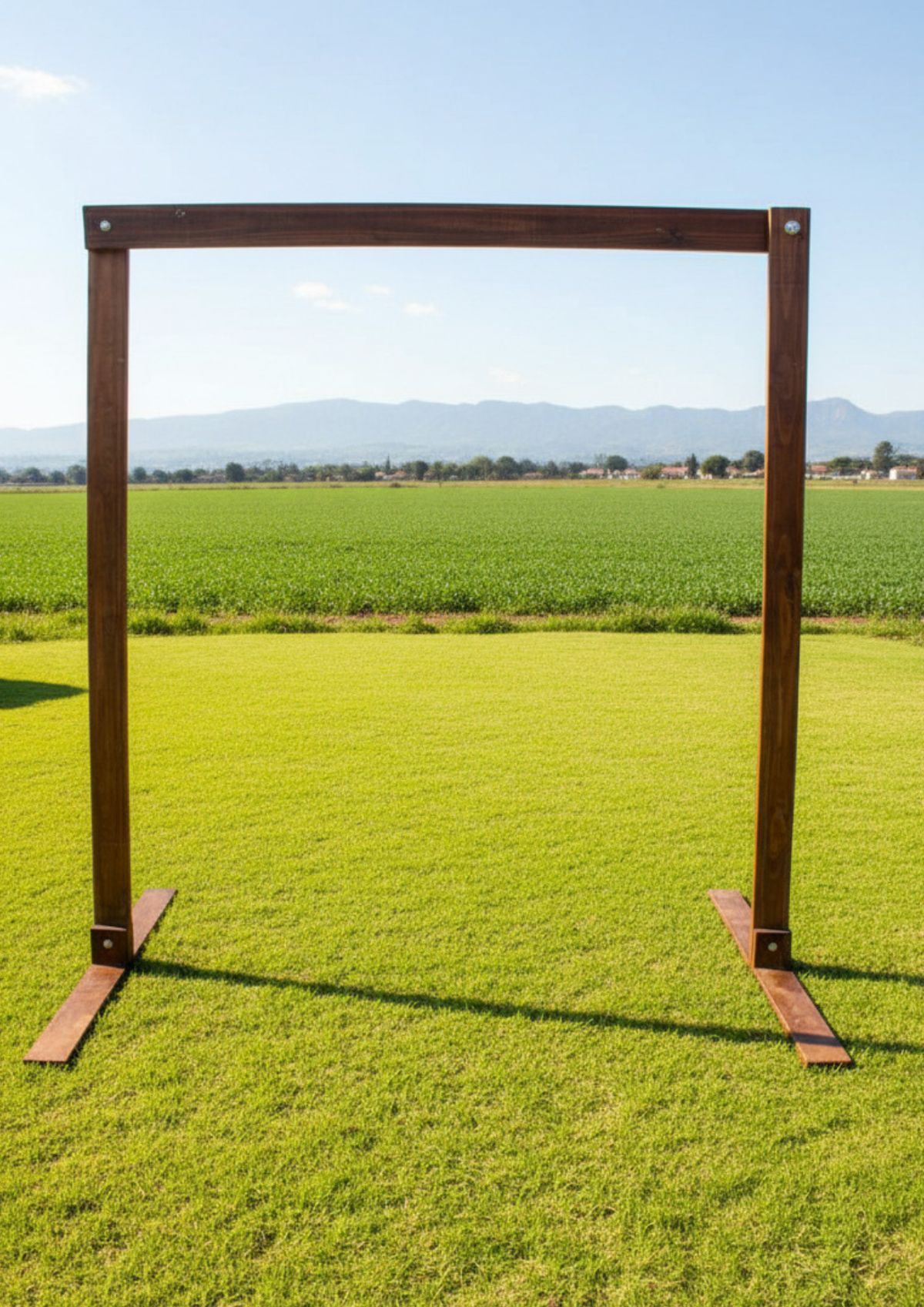Square timber frame arch